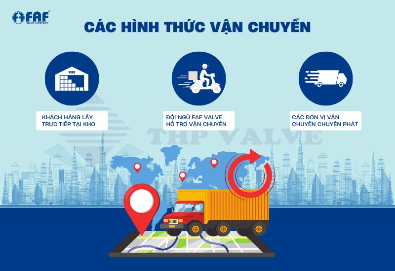 Các hình thức vận chuyển của FAF Valve