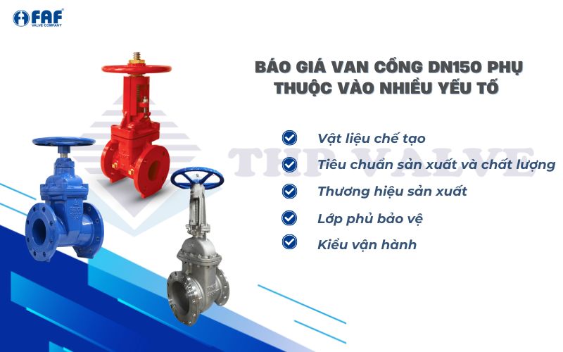 báo giá van cổng dn150