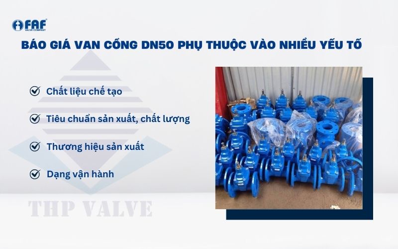 báo giá van cổng dn50