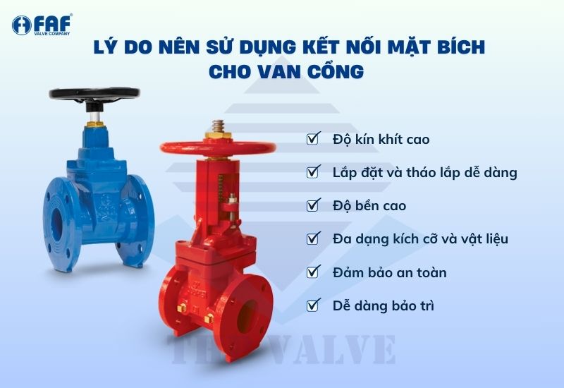 tại sao nên sử dụng van cổng mặt bích