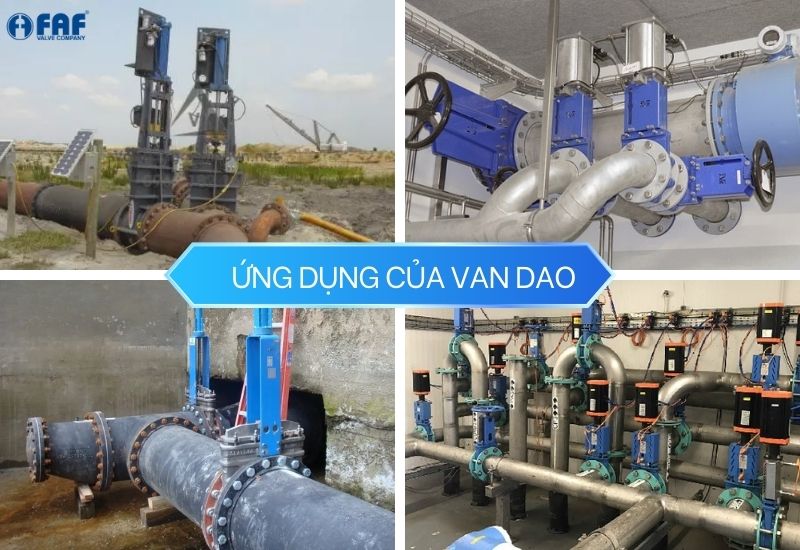 ứng dụng van cổng dao