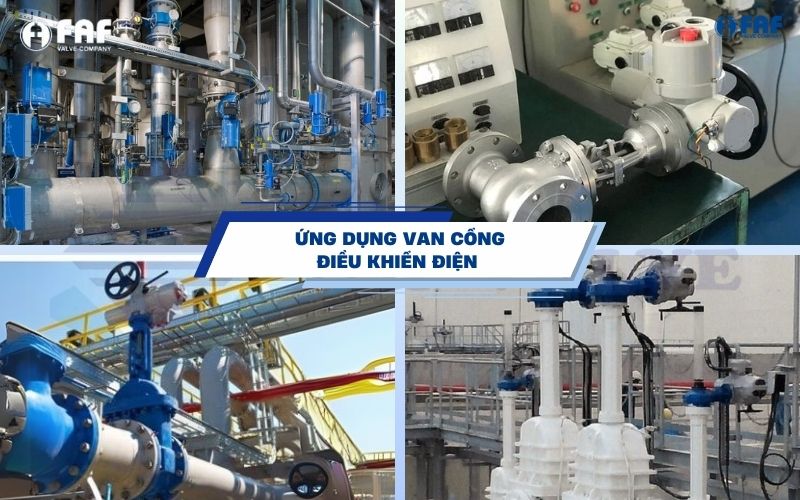 ứng dụng van cổng điều khiển điện