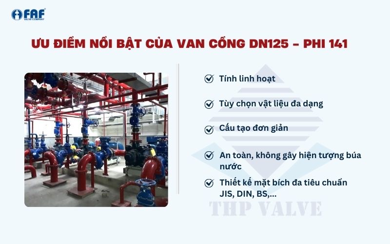 ưu điểm van cổng dn125