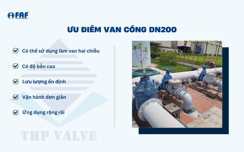 ưu điểm van cổng dn200