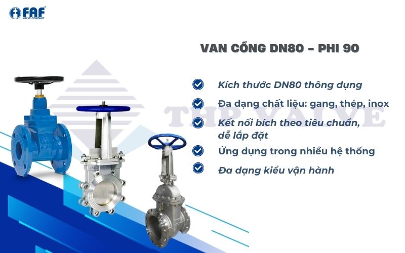 ưu điểm van cổng dn80