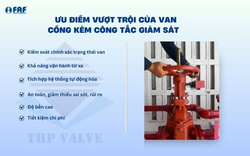 ưu điểm van cổng kèm công tắc giám sát