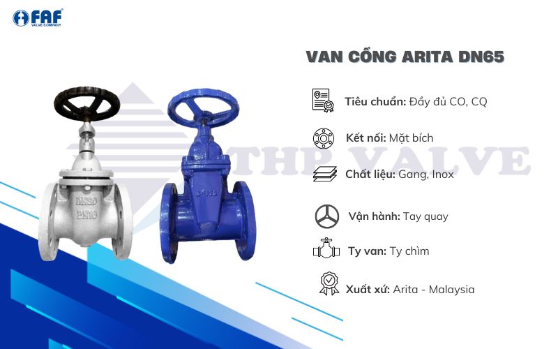 van cổng arita dn65