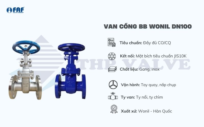 van cổng bb dn100 wonil