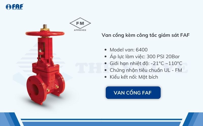 van cổng kèm công tắc giám sát faf thổ nhĩ kỳ