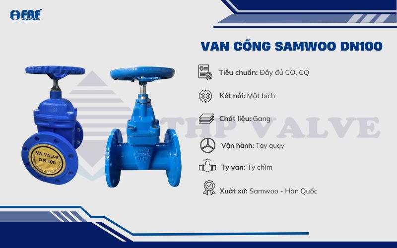 van cổng samwoo dn100