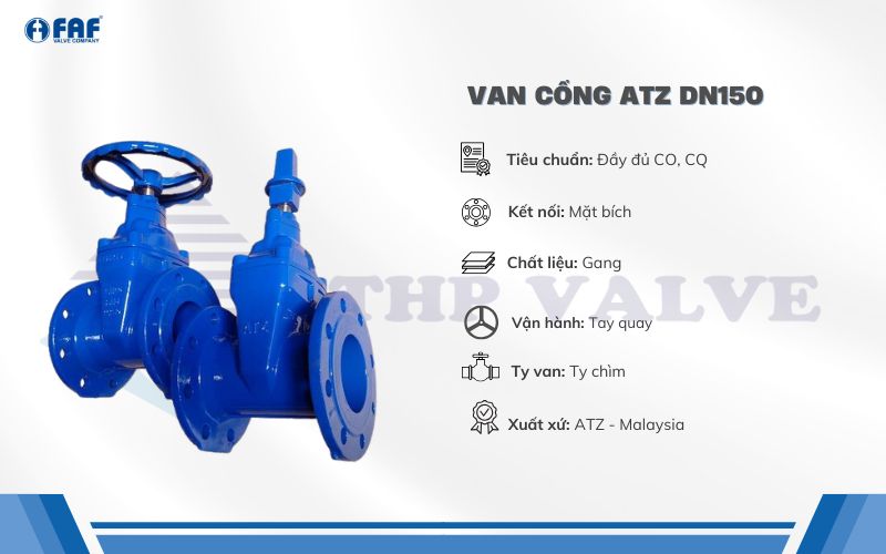 van cổng atz dn100