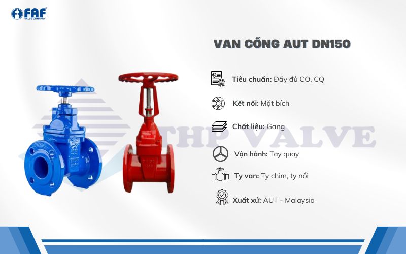 van cổng aut dn150