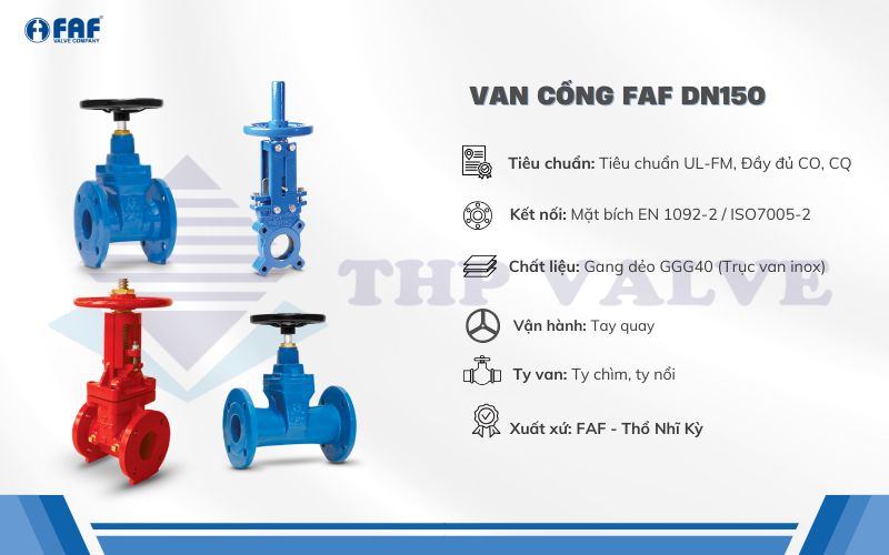 van cổng faf dn150