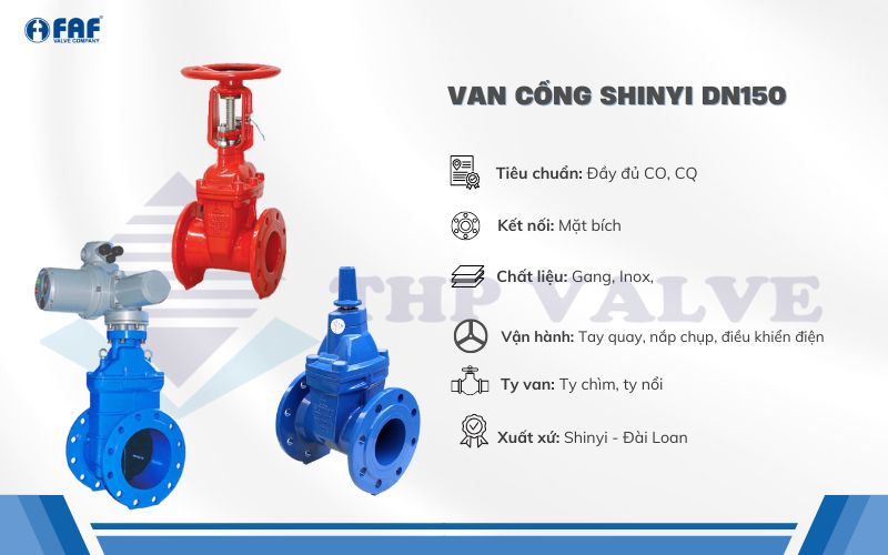 van cổng shinyi dn150