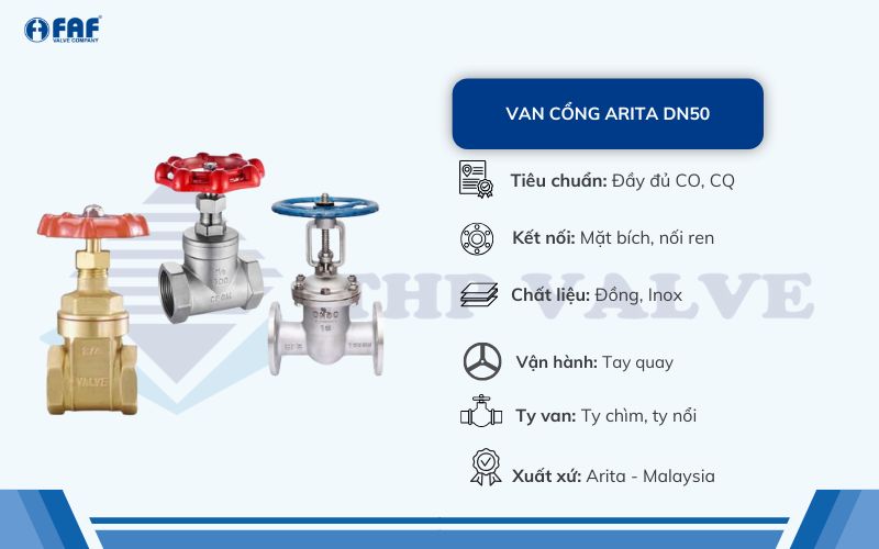 van cổng arita dn50