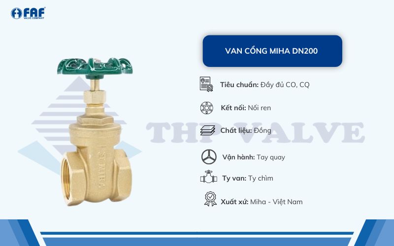 van cổng miha dn50