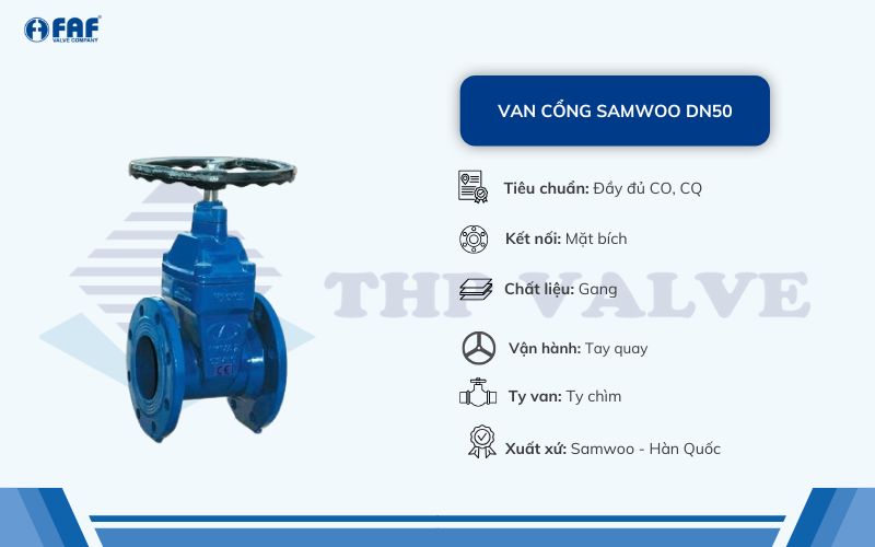 van cổng samwoo dn50