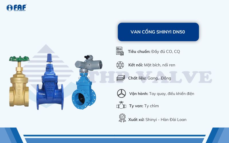 van cổng shinyi dn50