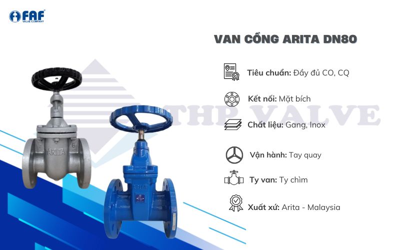 van cổng arita dn80