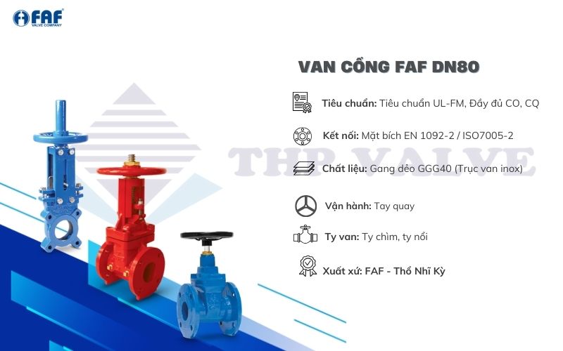 van cổng faf dn80