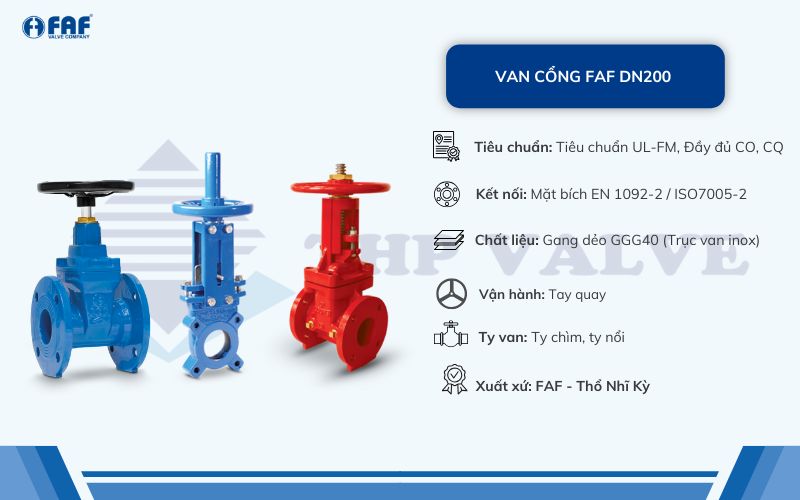 van cổng faf dn200