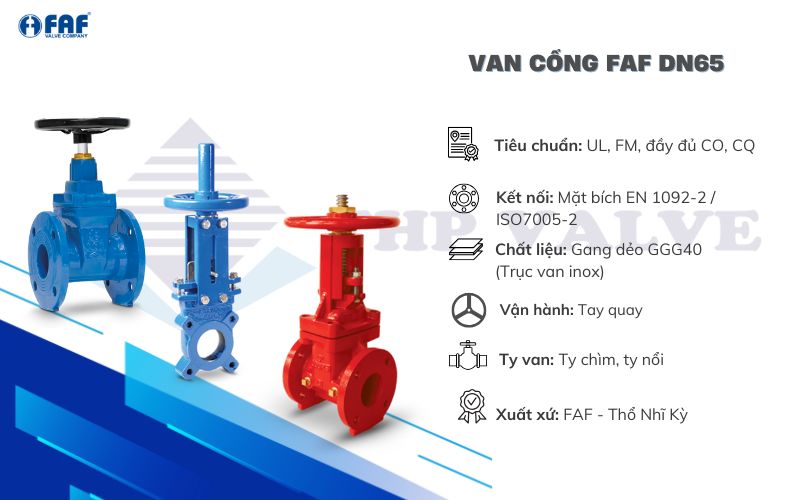 van cổng faf dn65