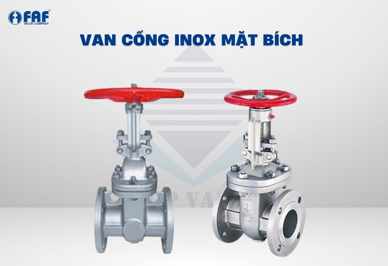 van cổng inox mặt bích