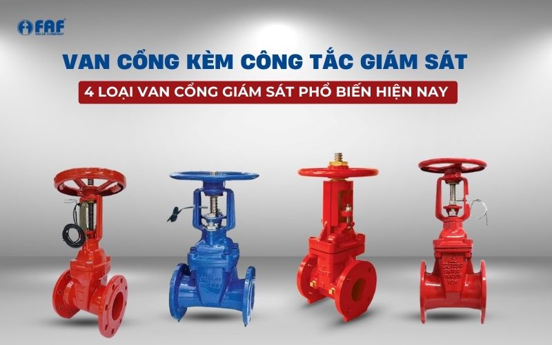 van cổng kèm công tắc giám sát