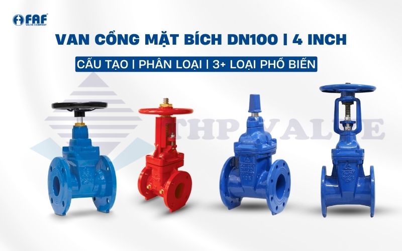 van cổng mặt bích dn100