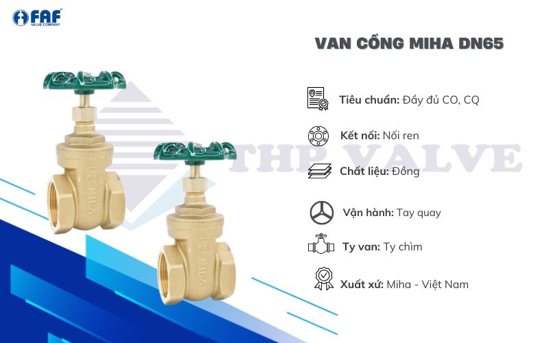 van cổng miha dn65