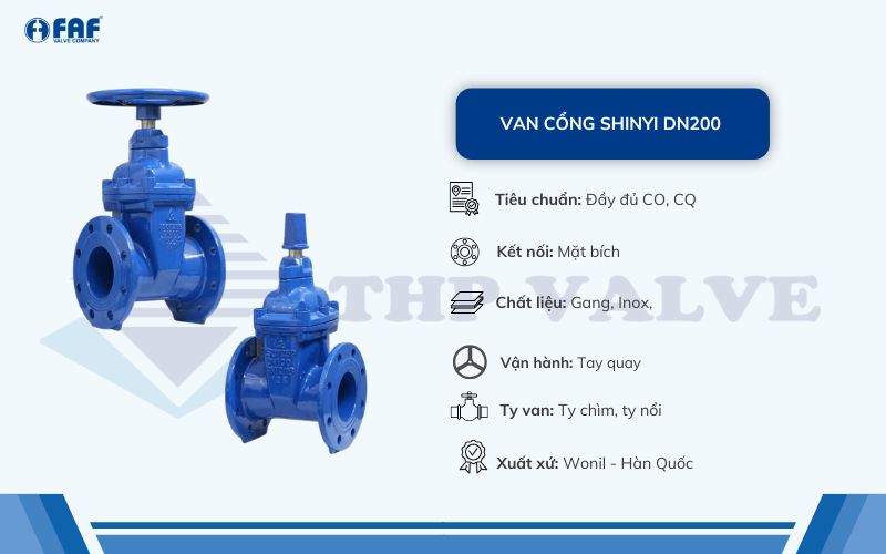 van cổng shinyi dn200