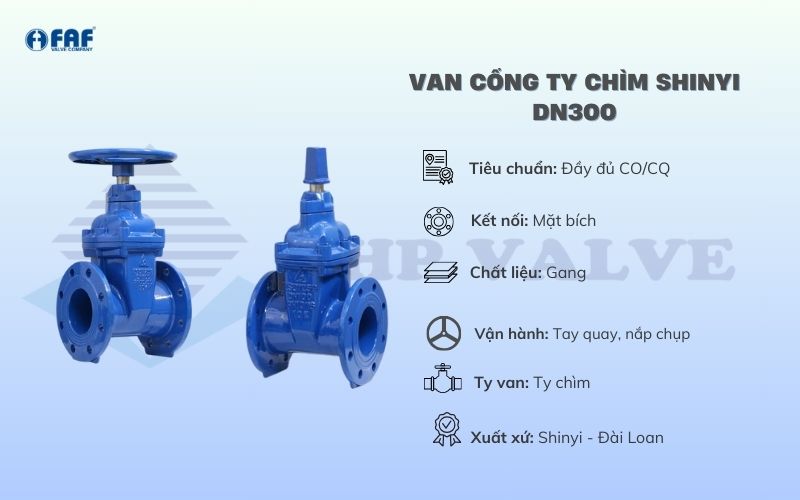 van cổng shinyi dn300