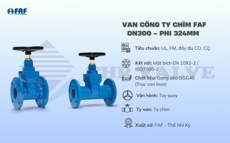 van cổng faf dn300