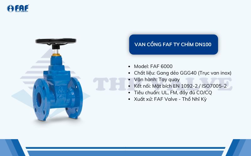 van cổng ty chìm faf dn100