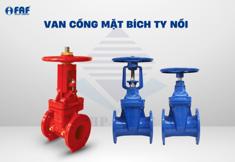 van cửa mặt bích ty nổi