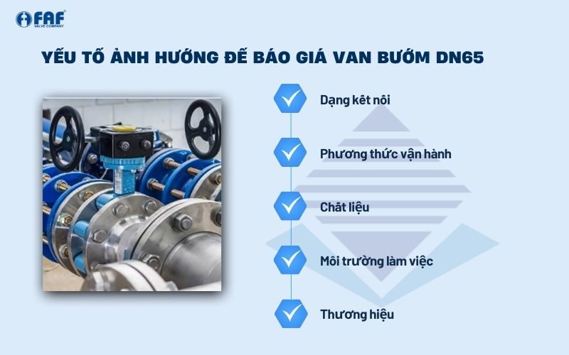 báo giá van bướm dn65 chính hãng