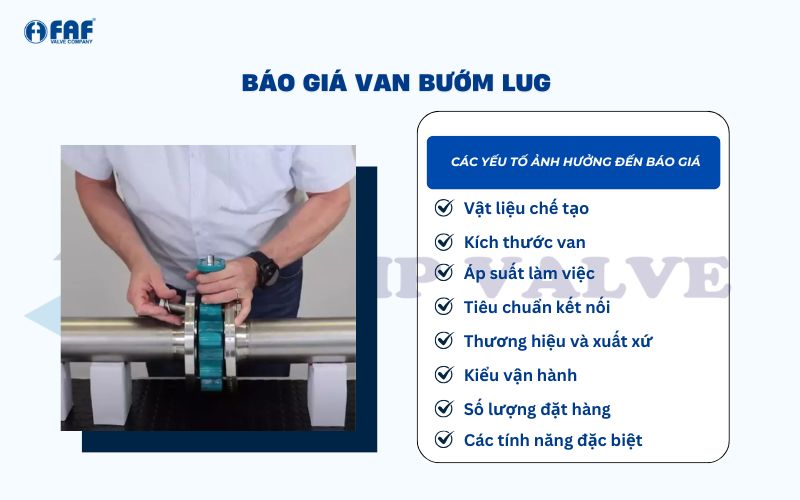 báo giá van bướm lug type