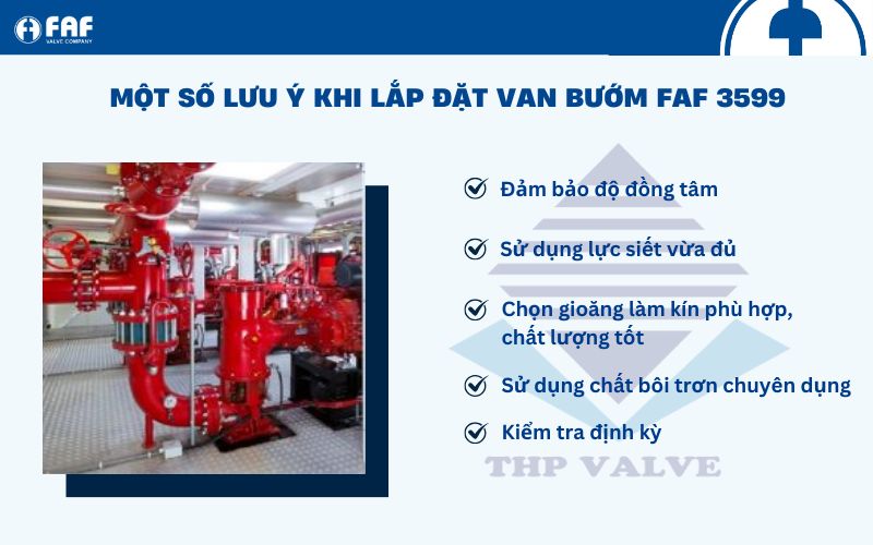 lưu ý khi lắp đặt van bướm giám sát faf 3599