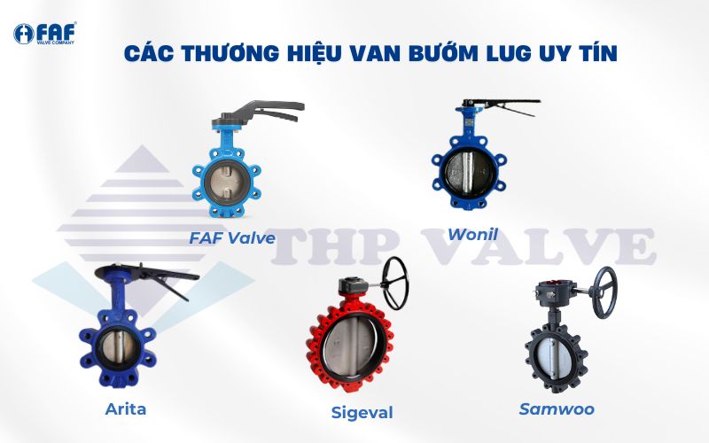 thương hiệu phân phối van bướm lug