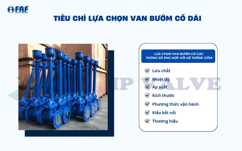 tiêu chí lựa chọn van bướm cổ dài