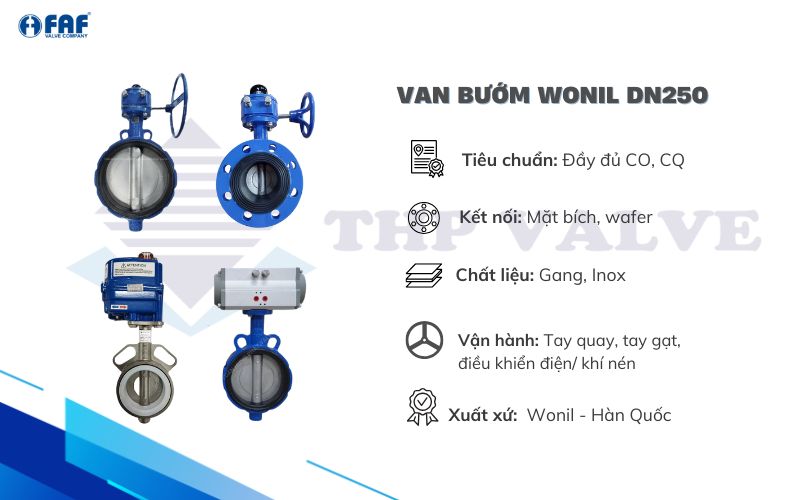 van bướm dn250 wonil