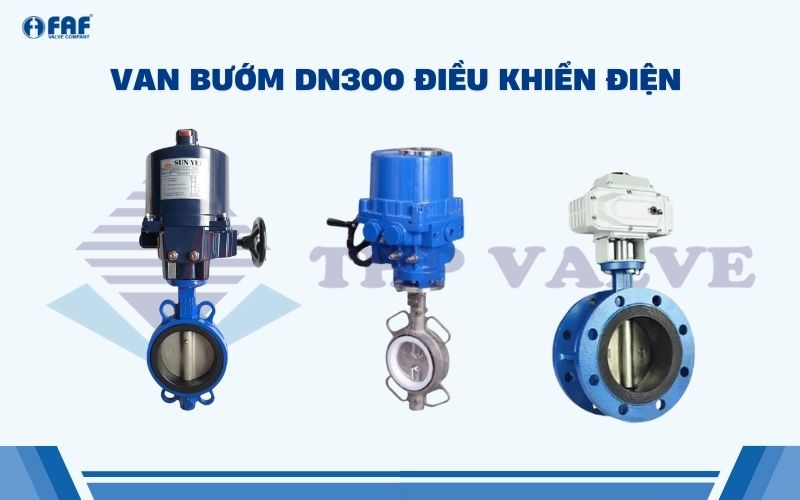 van bướm dn300 điều khiển điện