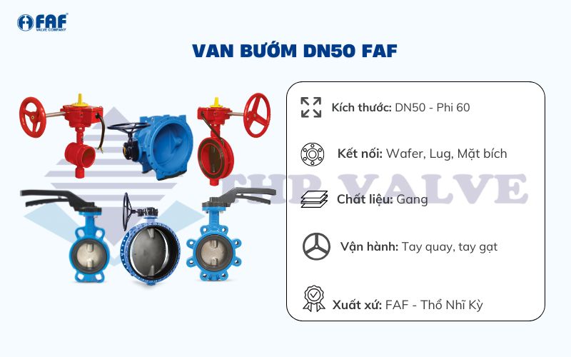 van bướm dn50 faf