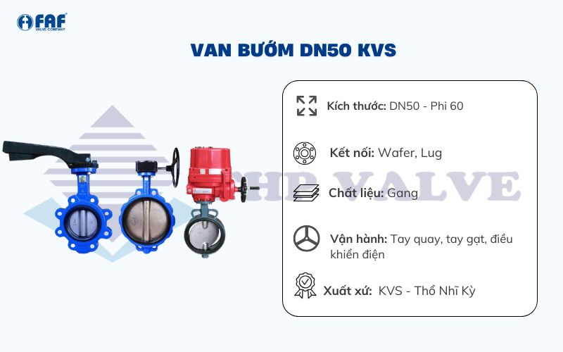 van bướm dn50 kvs