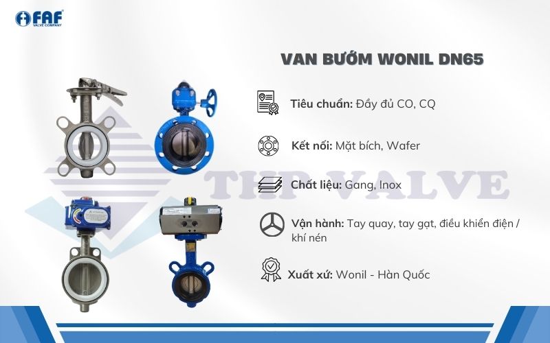 van bướm dn65 wonil