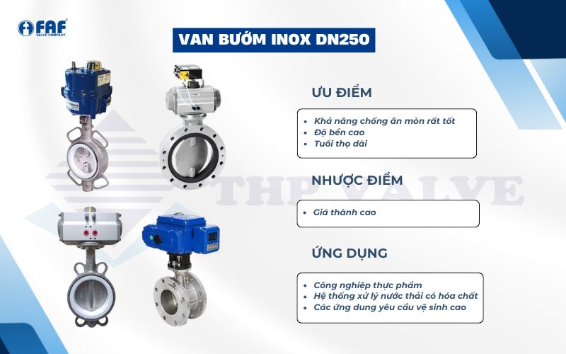 van bướm inox dn250