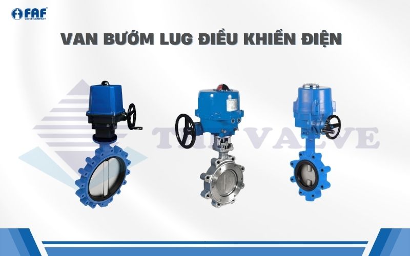 van bướm lug type điều khiển điện