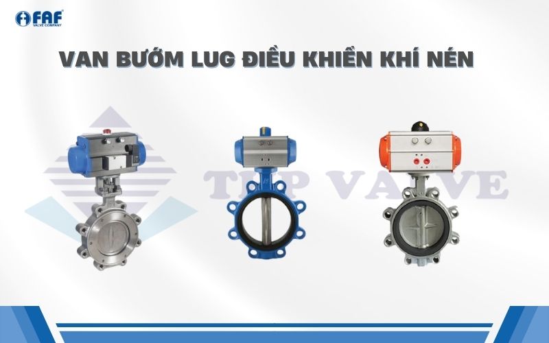 van bướm lug type điều khiển khí nén