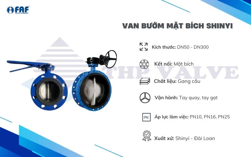 van bướm mặt bích shinyi đài loan