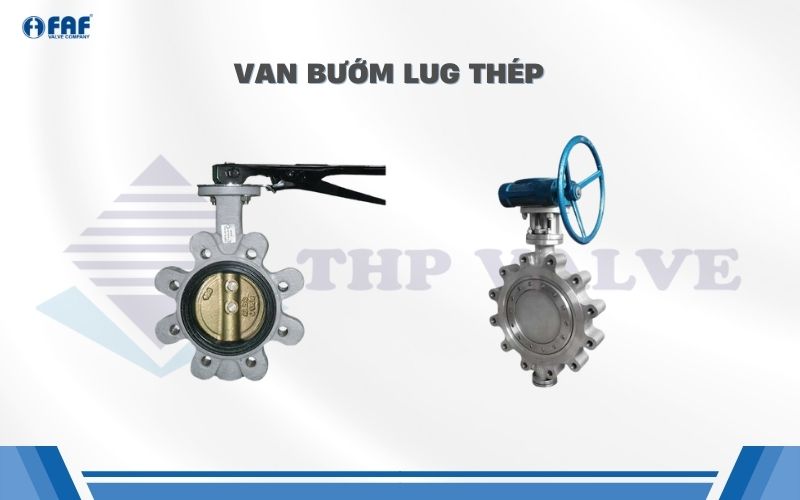 van bướm thép lug type